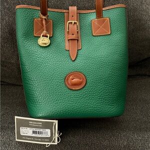 Dooney and Bourke R914 Little Bucket Bag in Kelly Green